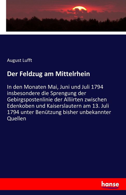 Produktbild: Der Feldzug am Mittelrhein