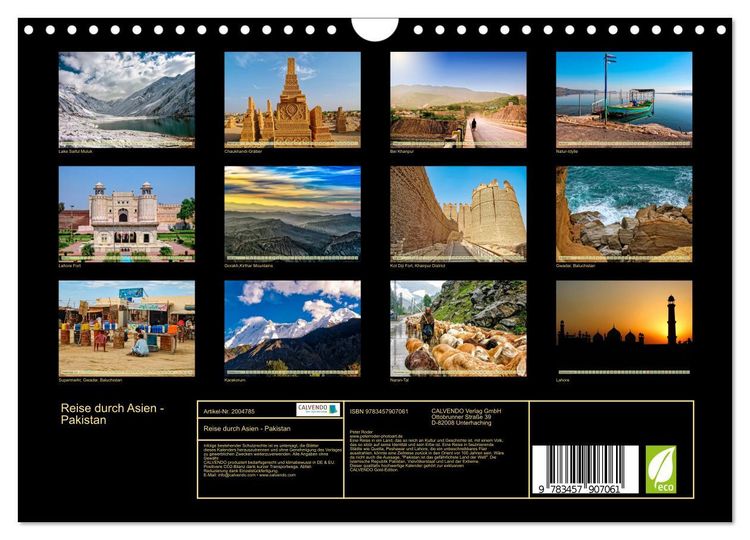 Produktbild: Reise durch Asien - Pakistan (Wandkalender 2026 DIN A4 quer), CALVENDO Monatskalender