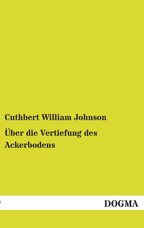 Produktbild: &Uuml;ber die Vertiefung des Ackerbodens