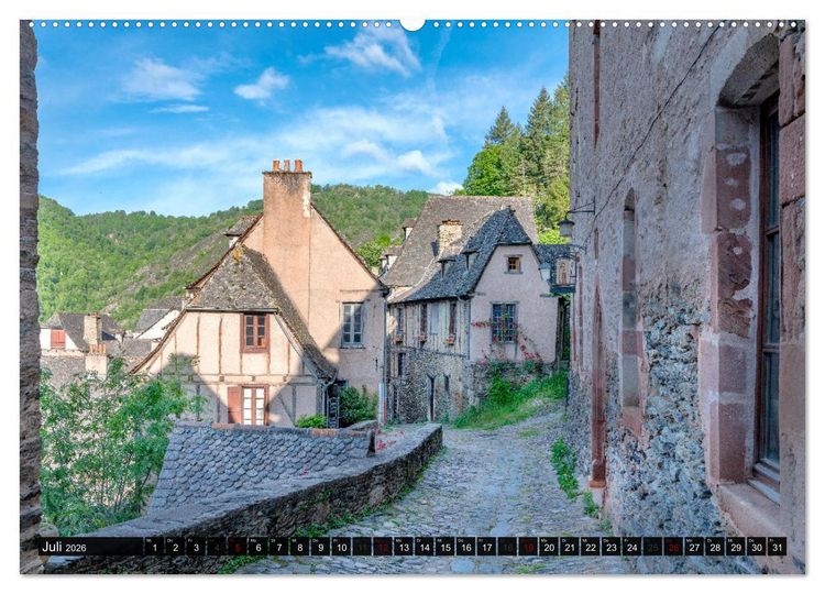 Produktbild: Conques ist eine wichtige Station am franz&ouml;sischen Jakobsweg (Wandkalender 2026 DIN A2 quer), CALVENDO Monatskalender