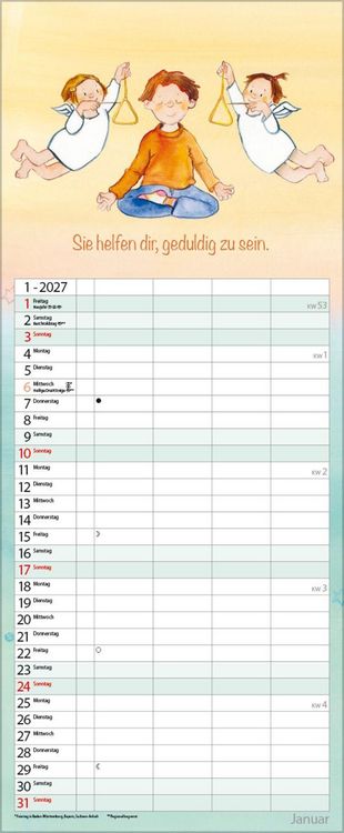 Produktbild: Familientimer Schutzengel 2027