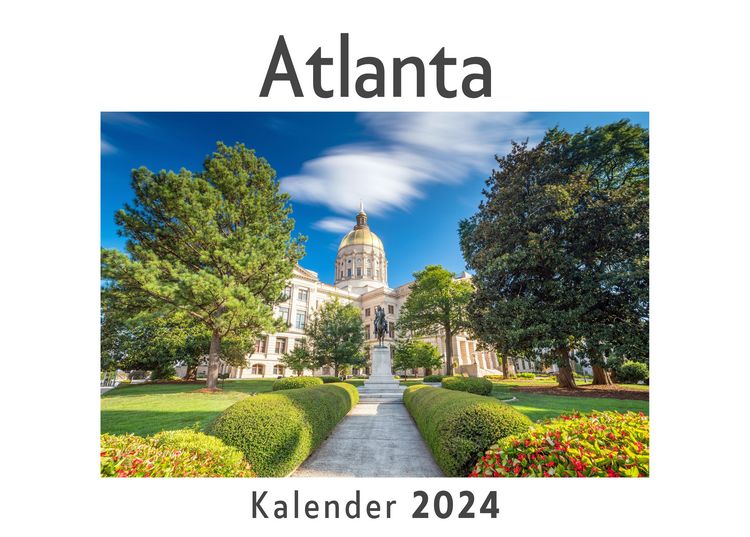 Produktbild: Atlanta (Wandkalender 2024, Kalender DIN A4 quer, Monatskalender im Querformat mit Kalendarium, Das perfekte Geschenk)