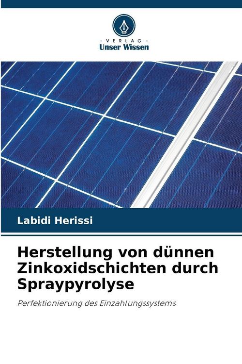 Produktbild: Herstellung von d&uuml;nnen Zinkoxidschichten durch Spraypyrolyse