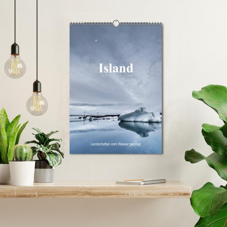 Produktbild: Island - Landschaften vom Wasser gepr&auml;gt (Wandkalender 2026 DIN A3 hoch), CALVENDO Monatskalender