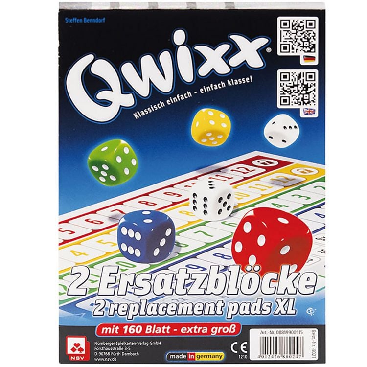 Produktbild: Qwixx XL - Ersatzbl&ouml;cke (2er)