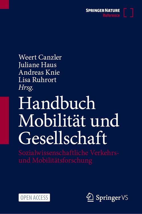 Produktbild: Handbuch Mobilit&auml;t und Gesellschaft