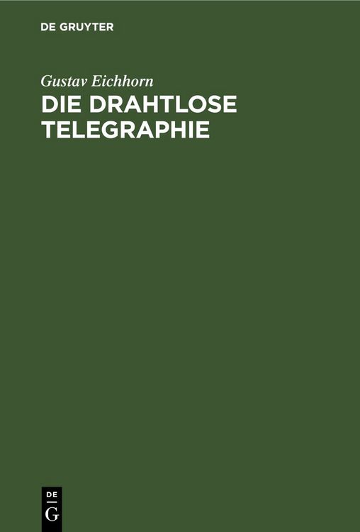 Produktbild: Die drahtlose Telegraphie