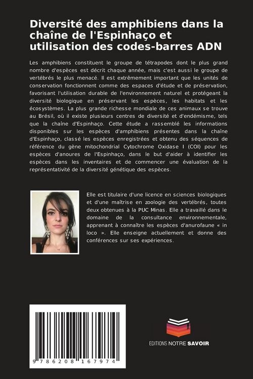 Produktbild: Diversit&eacute; des amphibiens dans la cha&icirc;ne de l'Espinha&ccedil;o et utilisation des codes-barres ADN