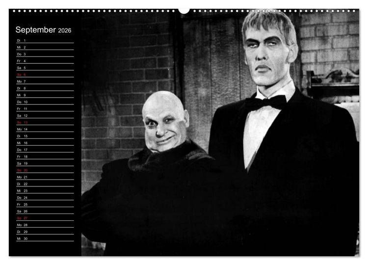 Produktbild: Kultfilme - schwarz-wei&szlig;e Klassiker (hochwertiger Premium Wandkalender 2026 DIN A2 quer), Kunstdruck in Hochglanz