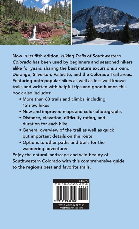 Produktbild: Hiking Trails of Southwestern Colorado, Fifth Edition