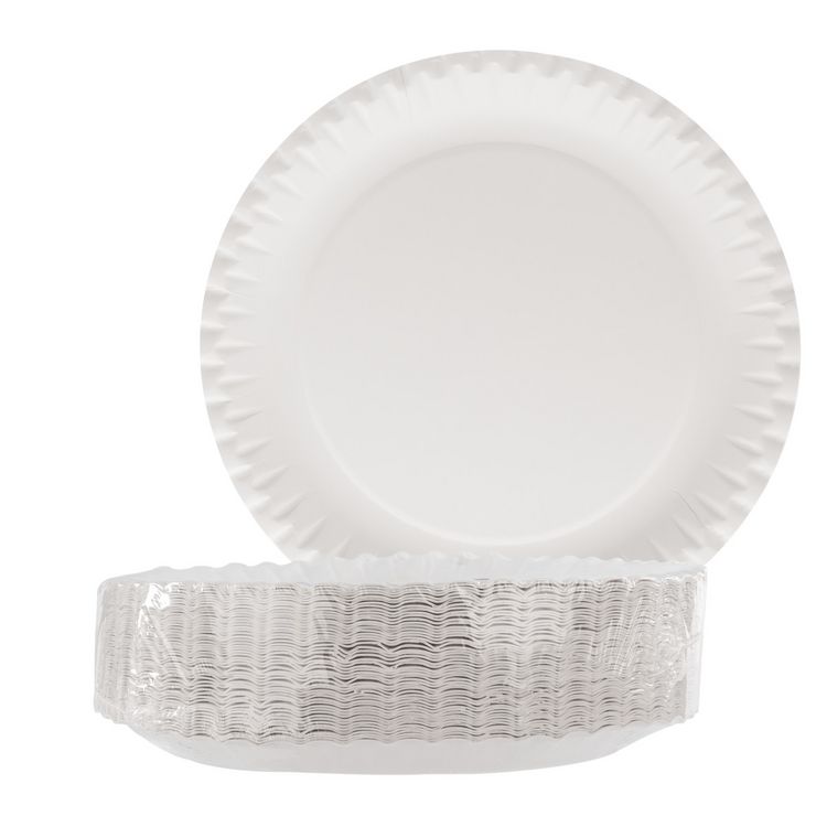 Produktbild: Idena Pappteller wei&szlig; &Oslash;23cm 100 St&uuml;ck
