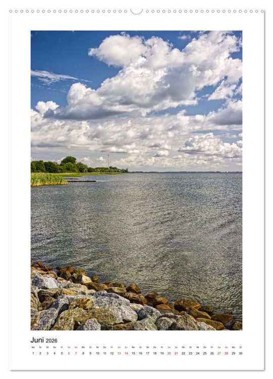 Produktbild: Vorpommern, Impressionen von Ostsee und Bodden (Wandkalender 2026 DIN A2 hoch), CALVENDO Monatskalender