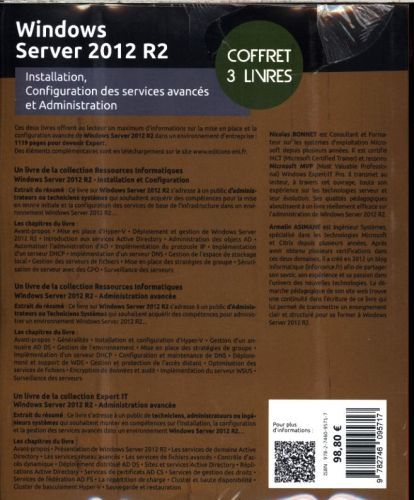 Produktbild: Windows Server 2012 R2: coffret 3 livres