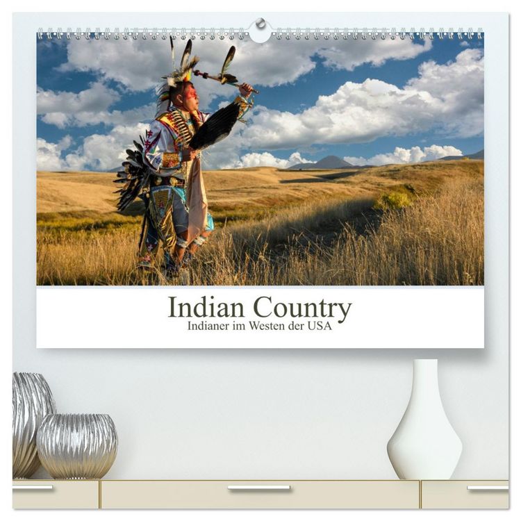 Produktbild: Indian Country - Indianer im Westen der USA (hochwertiger Premium Wandkalender 2026 DIN A2 quer), Kunstdruck in Hochglanz
