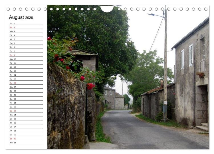 Produktbild: Jakobsweg - Camino Primitivo (Wandkalender 2026 DIN A4 quer), CALVENDO Monatskalender