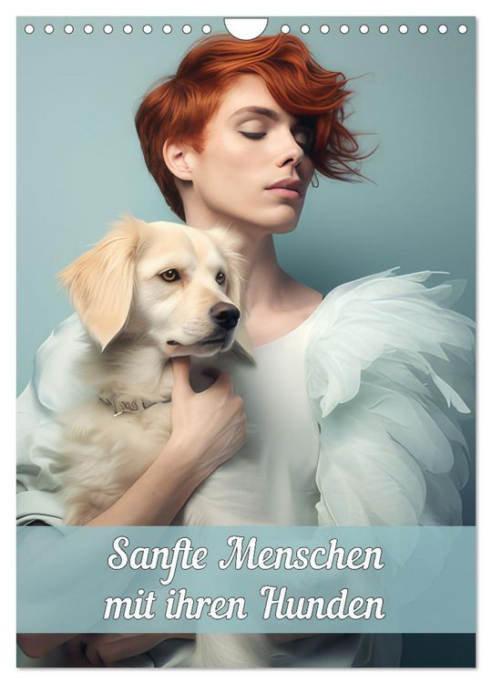Produktbild: Sanfte Menschen mit ihren Hunden (Wandkalender 2026 DIN A4 hoch), CALVENDO Monatskalender