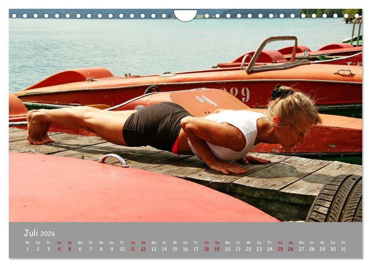 Produktbild: Yoga &ndash; Harmonie am Walchensee (Wandkalender 2026 DIN A4 quer), CALVENDO Monatskalender