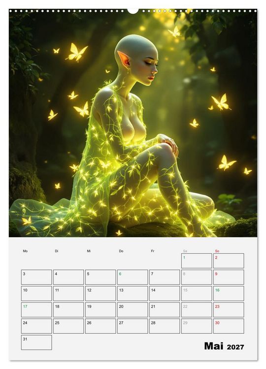 Produktbild: Herrscherinnen der Galaxien (hochwertiger Premium Wandkalender 2027 DIN A2 hoch), Kunstdruck in Hochglanz