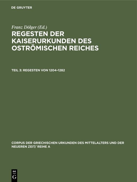 Produktbild: Regesten von 1204&ndash;1282