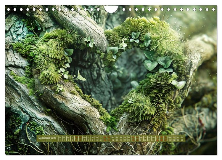 Produktbild: Mit dem Herzen der Natur (Wandkalender 2026 DIN A4 quer), CALVENDO Monatskalender