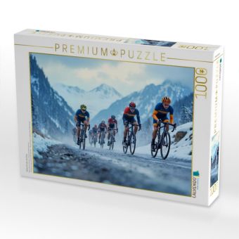 Produktbild: CALVENDO Puzzle Winterritt &uuml;ber den Pass | 1000 Teile Lege-Gr&ouml;&szlig;e 64x48cm Foto-Puzzle f&uuml;r gl&uuml;ckliche Stunden