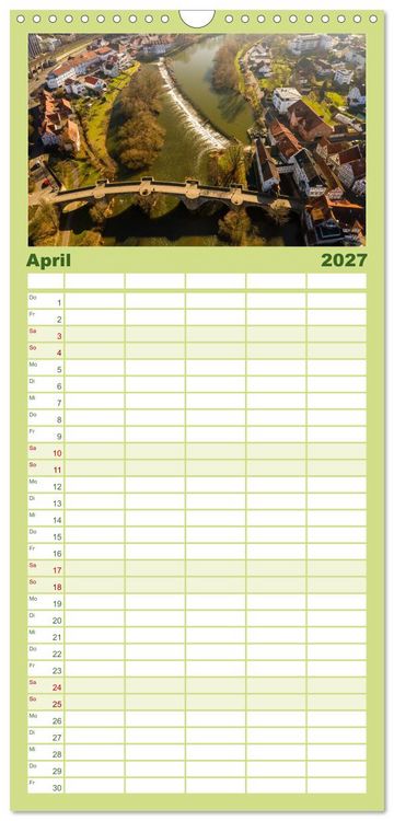 Produktbild: Familienplaner 2027 - Die Fulda mit 5 Spalten (Wandkalender, 21 x 45 cm) CALVENDO