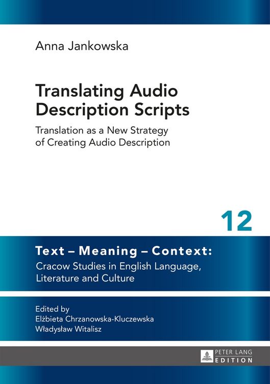 Produktbild: Translating Audio Description Scripts
