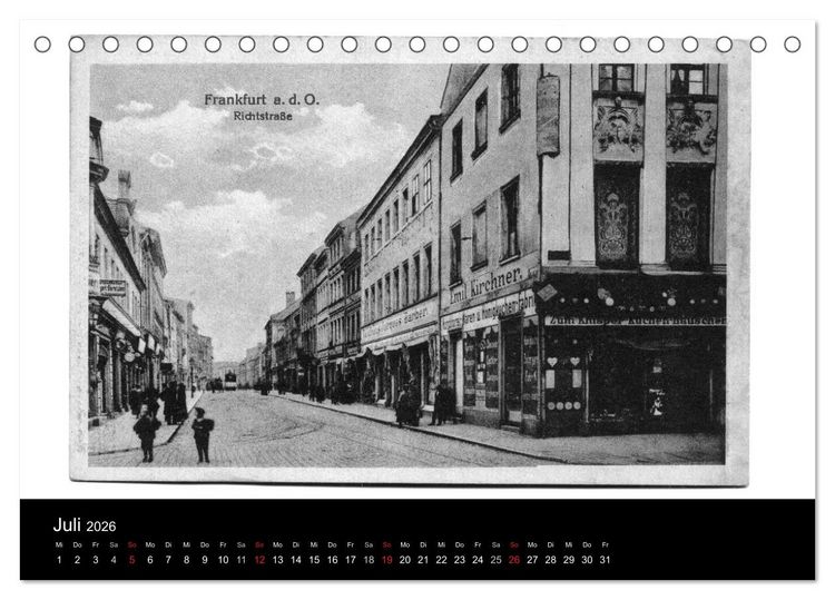 Produktbild: FFO-Geschichten. Historische Ansichtskarten aus Frankfurt (Oder) (Tischkalender 2026 DIN A5 quer), CALVENDO Monatskalender
