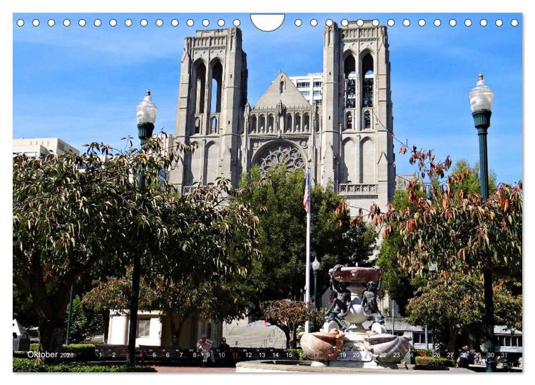 Produktbild: San Francisco Westk&uuml;ste USA (Wandkalender 2026 DIN A4 quer), CALVENDO Monatskalender