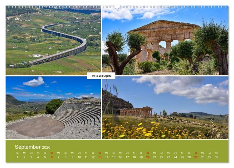Produktbild: Palermo und der Westen von Sizilien (Wandkalender 2026 DIN A2 quer), CALVENDO Monatskalender