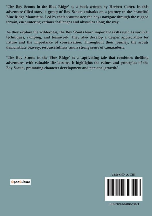 Produktbild: The Boy Scouts in the Blue Ridge