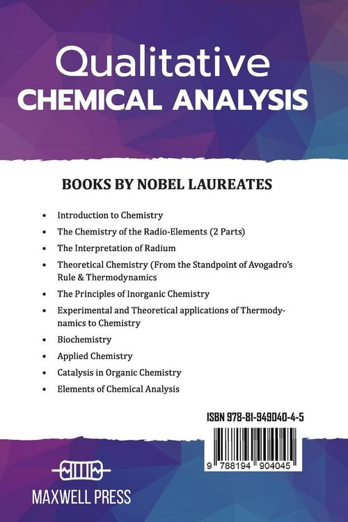 Produktbild: Qualitative Chemical Analysis