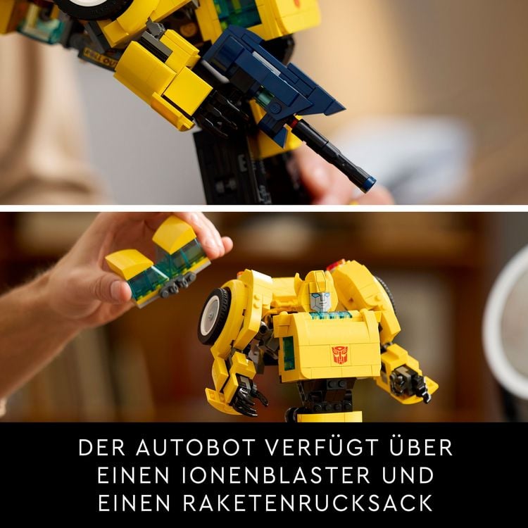 LEGO Icons Transformers Bumblebee, Roboter-Set für Erwachsene 10338