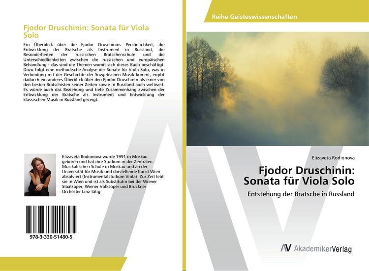 Produktbild: Fjodor Druschinin: Sonata f&uuml;r Viola Solo