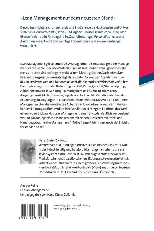 Produktbild: Grundlagen Lean Management
