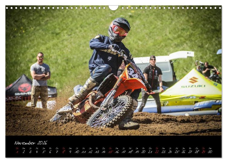 Produktbild: Motocross Racing 2026 (Wandkalender 2026 DIN A3 quer), CALVENDO Monatskalender