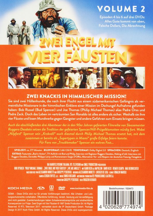 Produktbild: Zwei Engel mit vier F&auml;usten - Vol. 2 [3 DVDs]