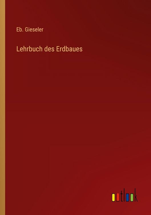 Produktbild: Lehrbuch des Erdbaues