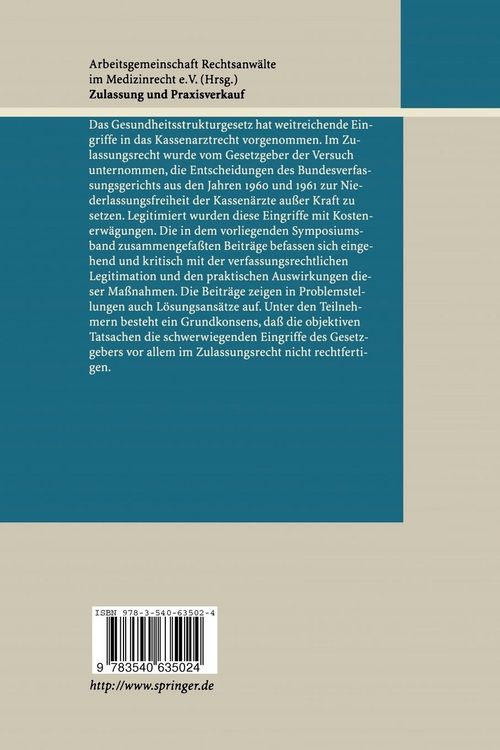Produktbild: Zulassung und Praxisverkauf