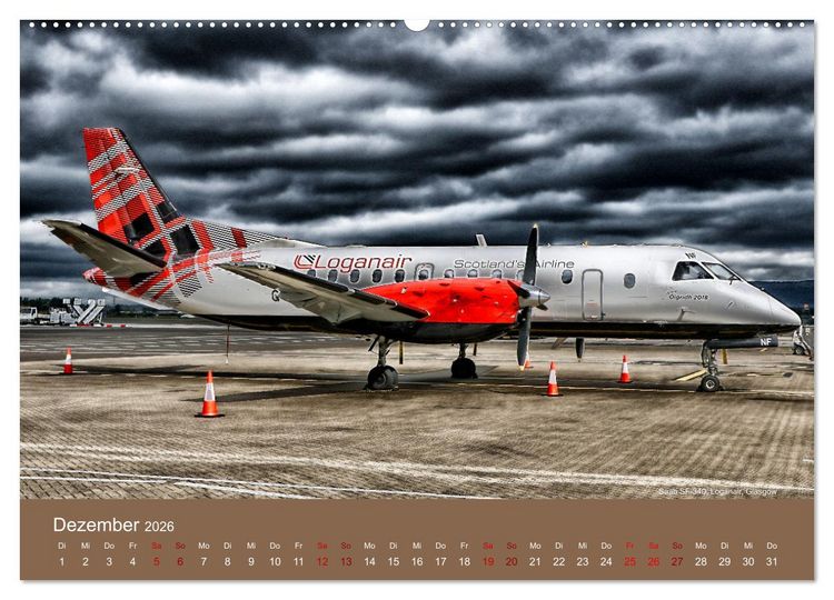 Produktbild: Art of Aviation - Kunstvolle Flugzeuge (hochwertiger Premium Wandkalender 2026 DIN A2 quer), Kunstdruck in Hochglanz