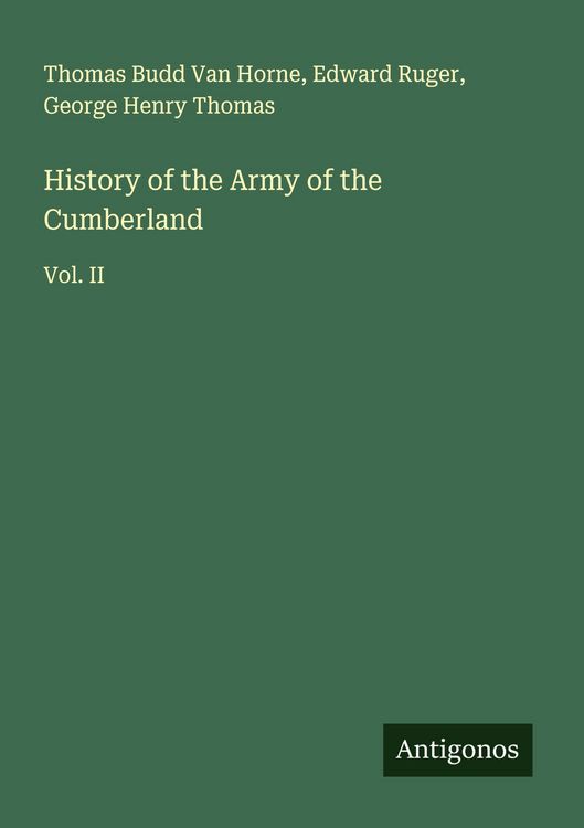 Produktbild: History of the Army of the Cumberland