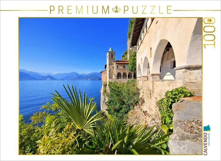 Produktbild: CALVENDO Puzzle Santa Caterina del Sasso | 1000 Teile Lege-Gr&ouml;&szlig;e 64x48cm Foto-Puzzle f&uuml;r gl&uuml;ckliche Stunden
