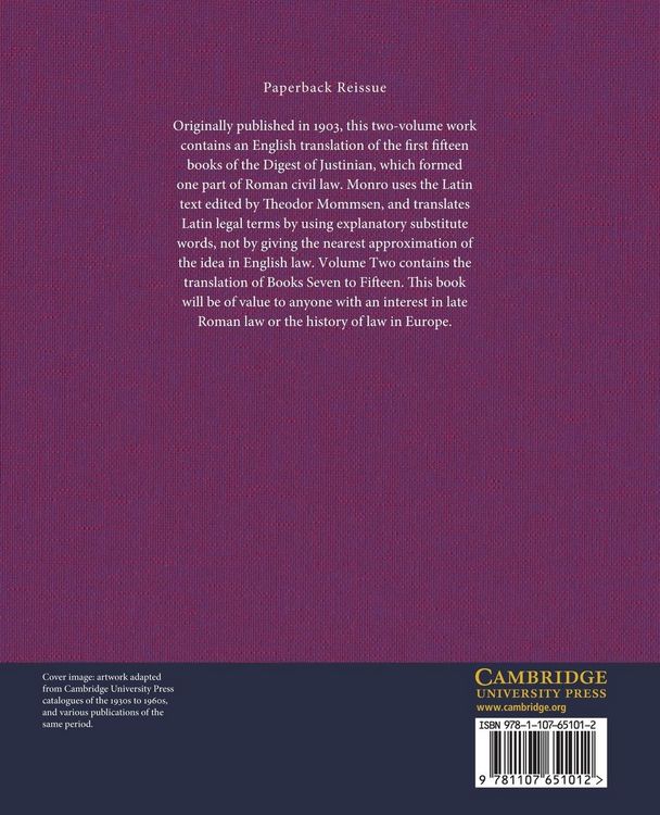 Produktbild: The Digest of Justinian