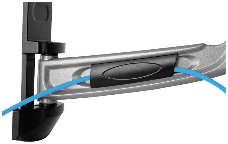 Produktbild: Neomounts LED-W700SILVER TV-Wandhalterung 81,3 cm (32") - 152,4 cm (60") Neigbar, Schwenkbar, Ausziehbar Zusammenklappbar