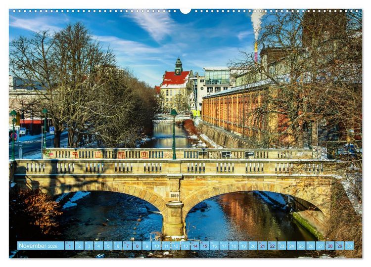 Produktbild: Chemnitz Stadtansichten (hochwertiger Premium Wandkalender 2026 DIN A2 quer), Kunstdruck in Hochglanz