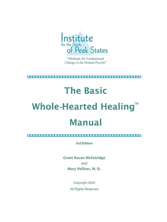 Produktbild: The Basic Whole-Hearted Healing Manual