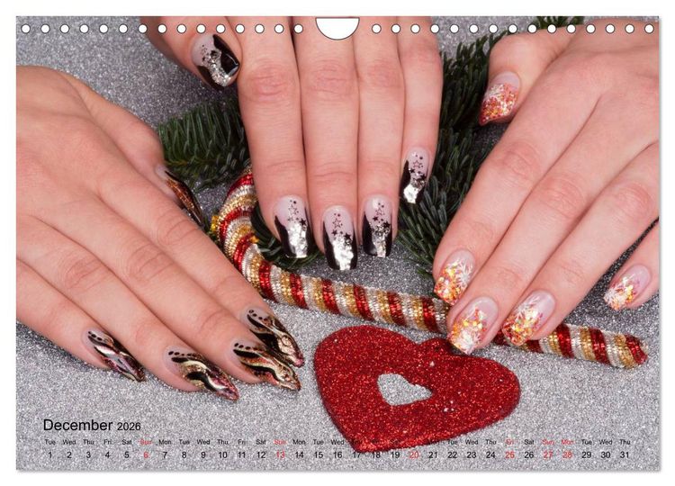 Produktbild: Transient Art &ndash; Nail Art Episode 1 (Wall Calendar 2026 DIN A4 landscape), CALVENDO 12 Month Wall Calendar
