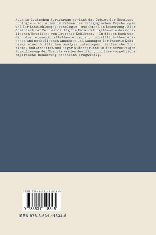 Produktbild: Lawrence Kohlbergs Theorie des moralischen Urteilens