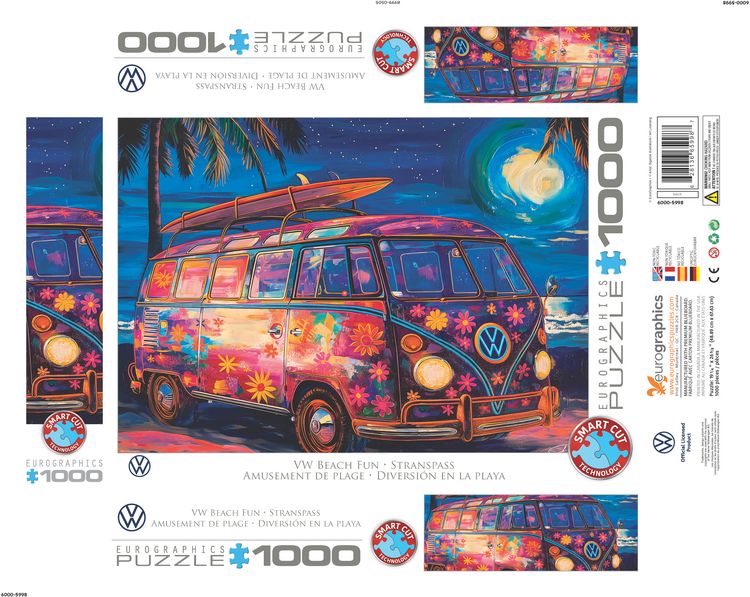 Produktbild: Puzzle 1000 Teile - VW Beach Fun
