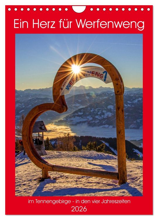 Produktbild: Ein Herz f&uuml;r Werfenweng (Wandkalender 2026 DIN A4 hoch), CALVENDO Monatskalender